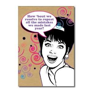  Funny New Years Card Repeat Mistakes Humor Greeting Ron 