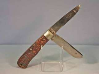 VINTAGE REMINGTON BULLET KNIFE #R 1123 BONE HANDLE  