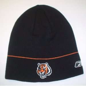  Cincinnati Bengals Cuffless Knit Hat By Reebok: Sports 