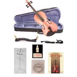  Music Basics Violin Package with Free Tuner   Pink 4/4 