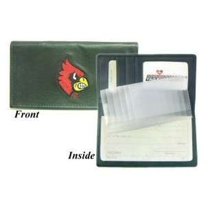 Louisville Cardinals Embroidered Leather Checkbook Cover