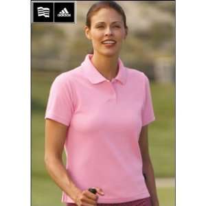 Adidas Womens ClimaLite Pique Polo (ColorApple/White,SizeXL 