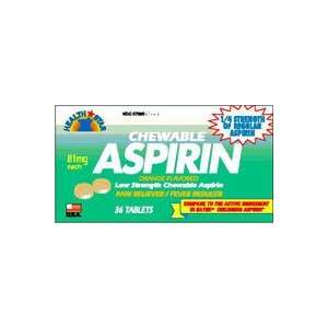 57896000000 Aspirin Tablets Chewable 81mg 36 Per Bottle by 