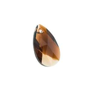  Swarovski Crystal #6106 22mm Pear Pendant Topaz Blend (1 