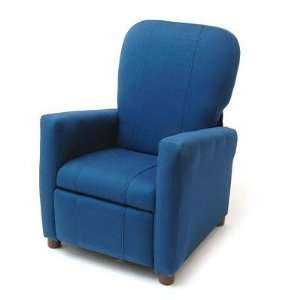  Royal Blue Fabric Urban Kiddy Recliner Furniture & Decor