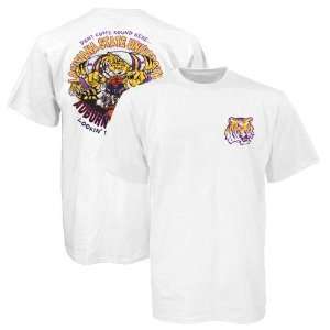  LSU Tigers vs Auburn White Cat Fight Rivalry T shirt 