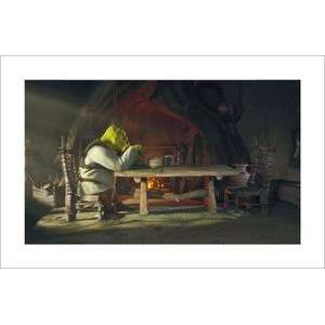 Shrek at Dinner   Shrek   DreamWorks Animation Fine Art:  