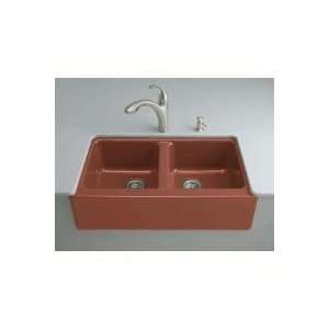  Kohler K 6534 4U Hawthorne Kitchen Sink, Roussillon Red 