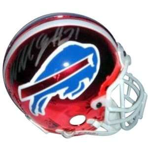 Willis McGahee Signed Mini Helmet   Chrome   Autographed NFL Mini 