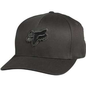 Fox Racing Suprano Mens Flexfit Fashion Hat/Cap   Color: Black/Grey 