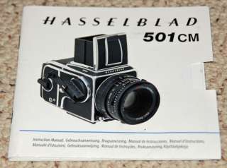 Hasselblad Original Instruction Manual 501CM Camera  
