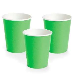  Neon Green Paper Cups (8 pc): Kitchen & Dining