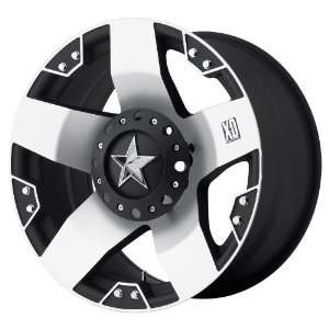 24x12 KMC XD Rockstar (Matte Black w/ Machined Face) Wheels/Rims 8x170 
