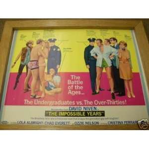  Movie Poster David Niven The Impossible Years HS1 