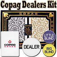 COPAG Plastic Playing Card Dealer Kit 1546 BG Poker Reg  