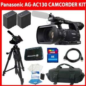  Panasonic AG AC130 AVCCAM HD Handheld Camcorder + 16GB 