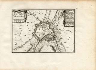 Antique Map Plan ARMENTIERES FRANCE Beaulieu 1667  