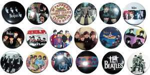 18 THE BEATLES BADGES BUTTONS PINS 1 INCH 25mm (lot)  