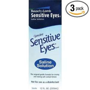 Sensitive Eyes Saline Solution For Soft Contact Lenses 12 