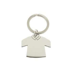  JB Silverware Silver T Shirt Key Ring