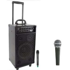  Pyle Speaker and Mic System Package   PWMA1080I 800 Watt 