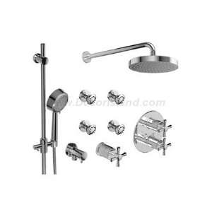 Riobel KIT#4EDTM+BN Â¾ Thermostatic system with hand shower rail 4 