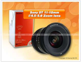 Sony DT 11 18mm f/4.5 5.6 Zoom Lens SAL1118 for Alpha DSLR A55 A35 