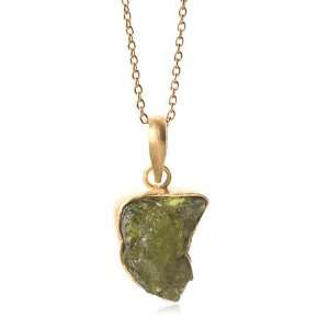  Eurynome Peridot Necklace in 24K Gold Vermeil: Jewelry