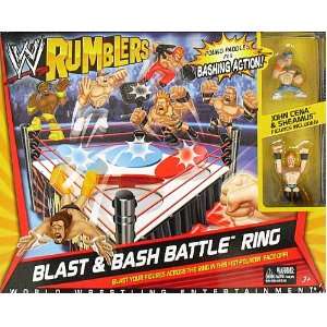  BLAST & BASH BATTLE RING   WWE RUMBLERS WWE TOY WRESTLING 