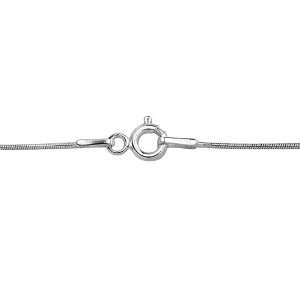  Sterling Silver 16 inch 0.80mm Snake Chain Necklace