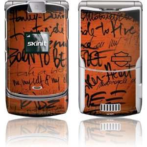  Born to Be Free Graffiti skin for Motorola RAZR V3 
