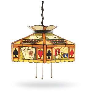  Tiffany style Poker Ceiling Pendant Lamp: Home Improvement