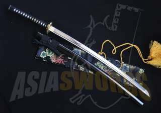   Handmade 1095 Clay Tempered Steel Japanese Samurai Katana Sword #192