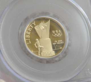 1996W Olympic Cauldron $5 Gold Coin PR 68  
