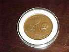 1974 Super Bowl VIII Brass Football Coin Miami Dolphins v Minnesota 