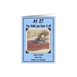  27th Birthday Humor Card Toys & Games