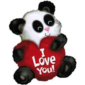  28 I Love You Panda Bear Helium Shape Toys & Games