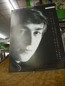 1990 JOHN LENNON Calendar The Hamburg Years B& W spiral  