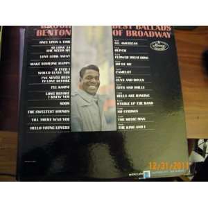  Brook Benton Best Ballads of Broadway (Vinyl Record) Brook Benton 