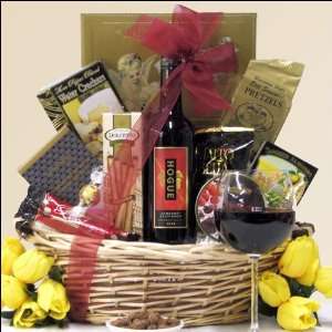   Cellars Cabernet Sauvignon: Fathers Day Gourmet & Wine Gift Basket