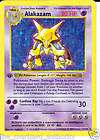 Pokemon Card ALAKAZAM 1/102 1st EDITION Base Set Shadow