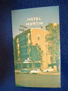 Hotel Martin Rochester Minn. 1950s postcard  
