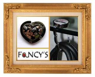 FANCYS Crystal Purse Bag Hanger Hook BLACK HEART  