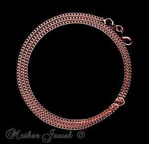   ROSE GOLD PLATED CURB CHAIN 50CM WOMENS MENS NECKLACE 20 INCHES  