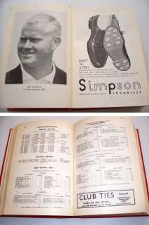 1963 The GOLFERS HANDBOOK huge book PGA golf Palmer Nicklaus stats 