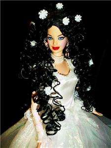 Snow White ~ barbie doll ooak dakotas.song black hair Enchanting Fairy 