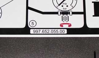 997.652.055.00 Porsche 911, 997, 987, Cayman, Boxster Air Compressor 