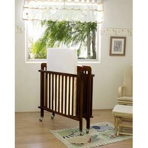   Baby 24 x 38 Folding Wood Crib with 3 Vinyl Covered Mattress: Baby