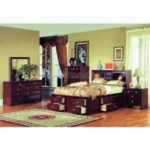  World Imports Addison Storage Bedroom Set 1154 strg br set 