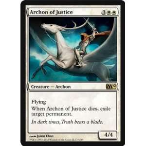   FOIL Archon of Justice   Magic 2012 Core Set   FOIL Rare Toys & Games